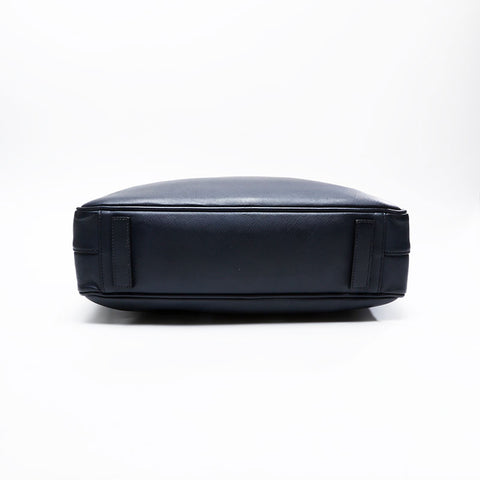 PRADA Saffiano Leather 2way Briefcase Shoulder Bag Navy WS20743