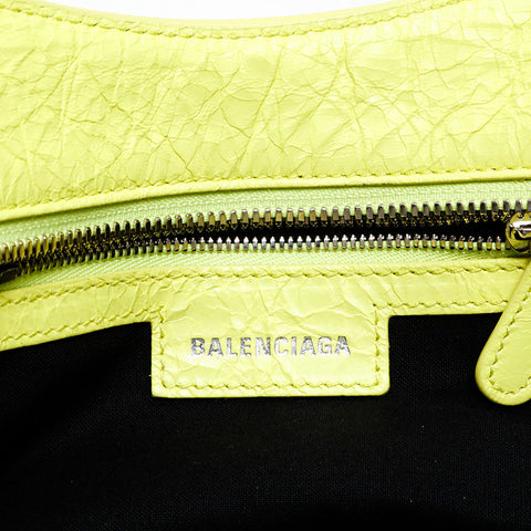 BALENCIAGA Giant Mini Nano City 2way Handbag yellow WS20748