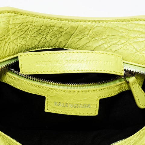 BALENCIAGA Giant Mini Nano City 2way Handbag yellow WS20748