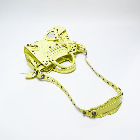 BALENCIAGA Giant Mini Nano City 2way Handbag yellow WS20748