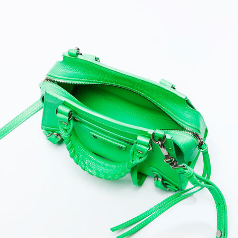 BALENCIAGA Neo Classic City 2way Handbag green WS20749