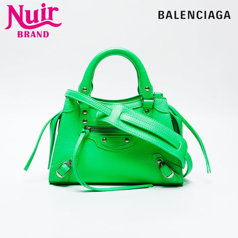 BALENCIAGA Neo Classic City 2way Handbag green WS20749
