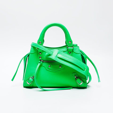 BALENCIAGA Neo Classic City 2way Handbag green WS20749