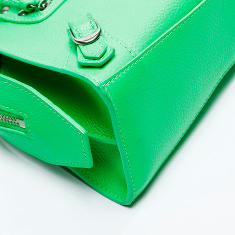 BALENCIAGA Neo Classic City 2way Handbag green WS20749