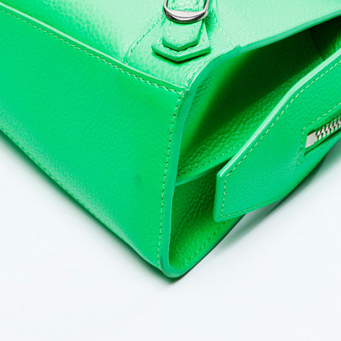 BALENCIAGA Neo Classic City 2way Handbag green WS20749