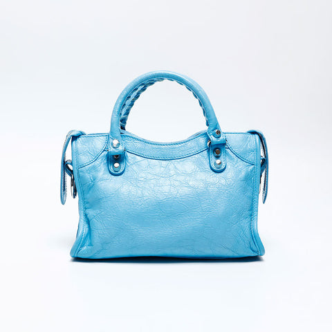 BALENCIAGA Neo Classic City 2way Handbag blue WS20751