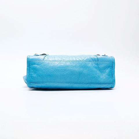 BALENCIAGA Neo Classic City 2way Handbag blue WS20751
