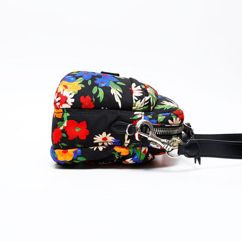 Miu Miu Canvas Jacquard Flower Shoulder Bag multicolor WS20752