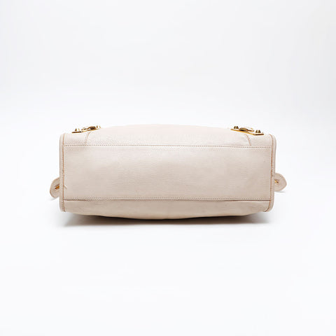 BALENCIAGA Metallic Edge City Handbag beige WS20753
