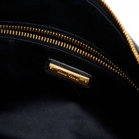 Miu Miu Materasse leather Shoulder Bag black WS20754