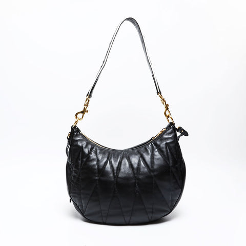 Miu Miu Materasse leather Shoulder Bag black WS20754