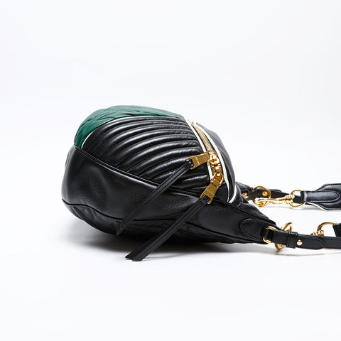 Miu Miu Materasse leather Shoulder Bag black WS20754