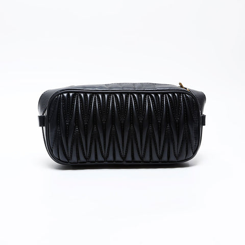 Miu Miu Matelasse Camera Bag Shoulder Bag black WS20755