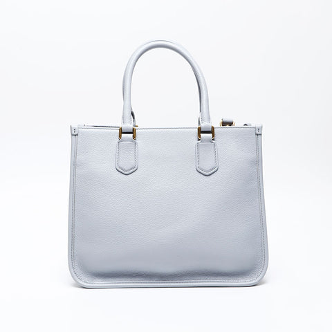 Miu Miu Leather 2way Jacquard Handbag gray WS20756