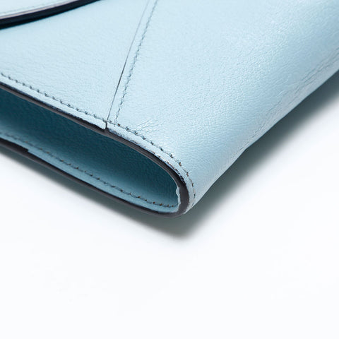 Miu Miu Leather Letters Shoulder Bag blue WS20757