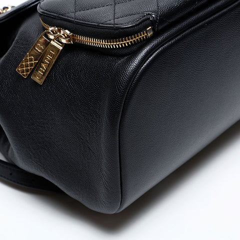 CHANEL 25th series 2018 Caviar Skin Chain Mini Backpack Â· Daypack black WS20760