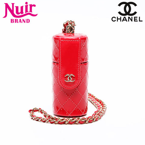CHANEL 30 Series Lip Case Patent Leather Chain 2020-2021 Shoulder Bag pink WS20761