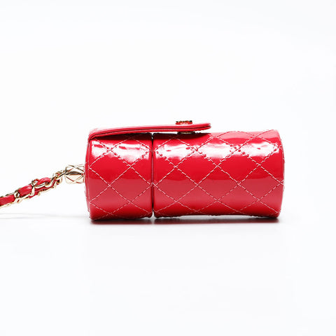 CHANEL 30 Series Lip Case Patent Leather Chain 2020-2021 Shoulder Bag pink WS20761