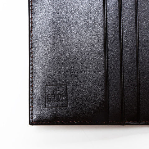 FENDI Zucca Mamma Compact Wallet Tri-fold wallet Brown WS20763