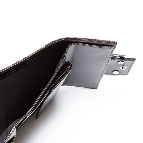 FENDI Zucca Mamma Compact Wallet Tri-fold wallet Brown WS20763