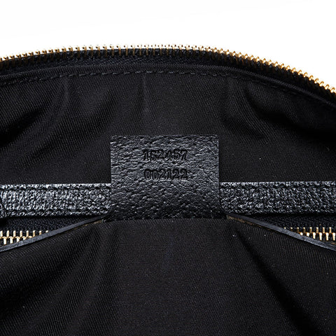 GUCCI GG canvas Boston bag Handbag black WS20764