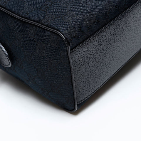 GUCCI GG canvas Boston bag Handbag black WS20764