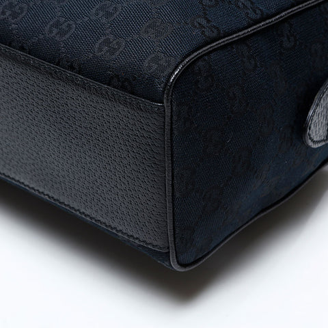 GUCCI GG canvas Boston bag Handbag black WS20764