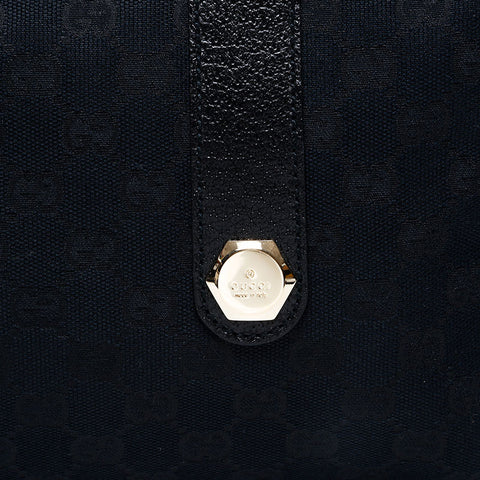 GUCCI GG canvas Boston bag Handbag black WS20764