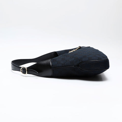 GUCCI GG Canvas Jackie Shoulder Bag black WS20765