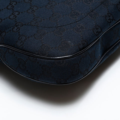 GUCCI GG Canvas Jackie Shoulder Bag black WS20765