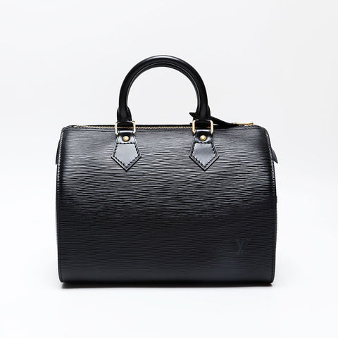 LOUIS VUITTON 1995 Epi Speedy 25 Handbag black WS20766