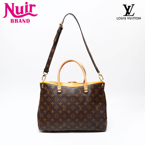 LOUIS VUITTON Monogram Pallas made in 2013 Tote Bag Brown WS20767