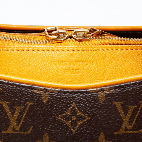 LOUIS VUITTON Monogram Pallas made in 2013 Tote Bag Brown WS20767