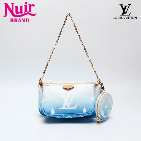 LOUIS VUITTON 2021 Monogram Multi Pochette Accessoires Handbag blue WS20768