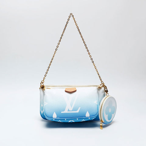 LOUIS VUITTON 2021 Monogram Multi Pochette Accessoires Handbag blue WS20768