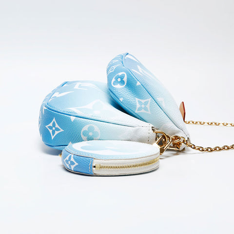 LOUIS VUITTON 2021 Monogram Multi Pochette Accessoires Handbag blue WS20768