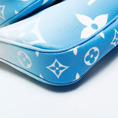 LOUIS VUITTON 2021 Monogram Multi Pochette Accessoires Handbag blue WS20768