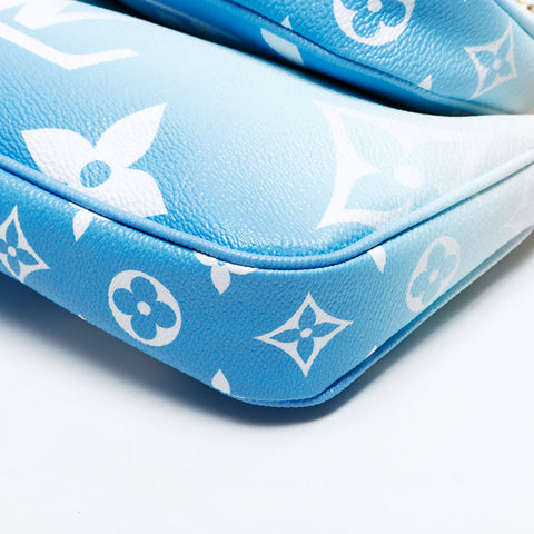 LOUIS VUITTON 2021 Monogram Multi Pochette Accessoires Handbag blue WS20768