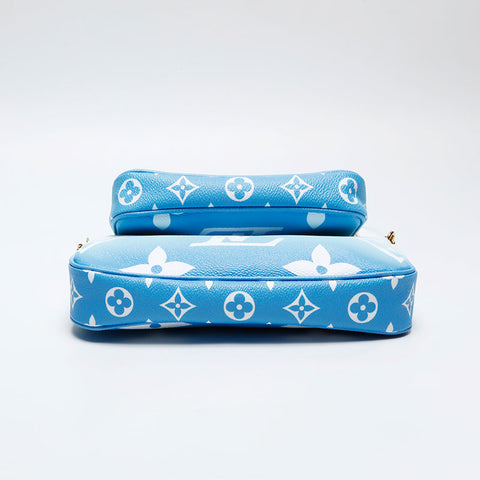 LOUIS VUITTON 2021 Monogram Multi Pochette Accessoires Handbag blue WS20768