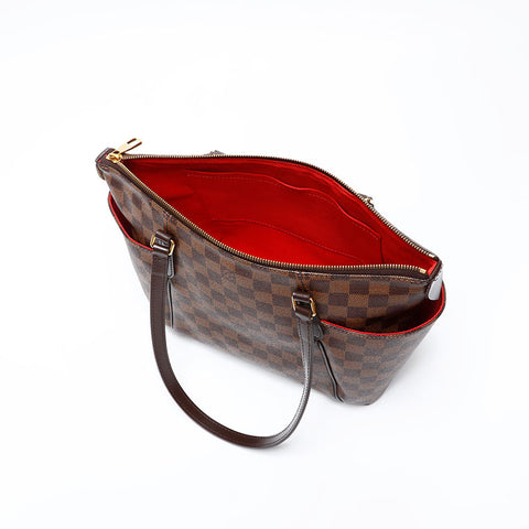 LOUIS VUITTON 2014 Damier Totally MM Shoulder Bag Brown WS20770