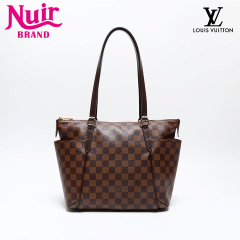 LOUIS VUITTON 2014 Damier Totally MM Shoulder Bag Brown WS20770