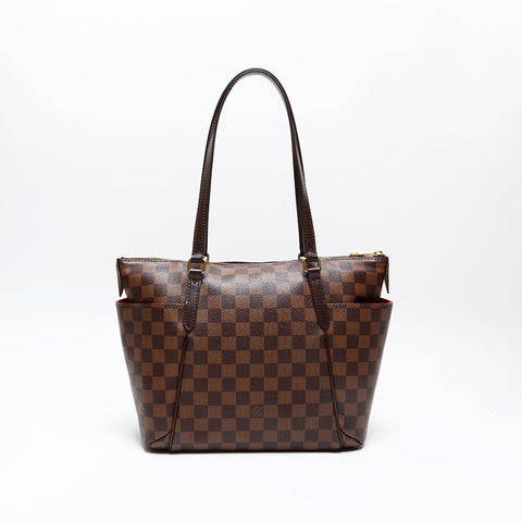 LOUIS VUITTON 2014 Damier Totally MM Shoulder Bag Brown WS20770