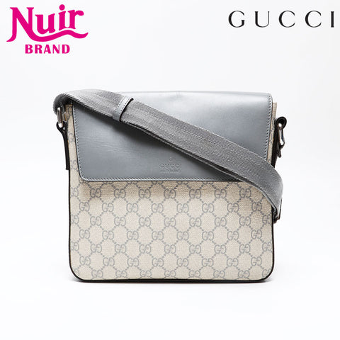 GUCCI GG Supreme Shoulder Bag gray WS20772