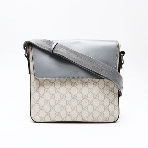 GUCCI GG Supreme Shoulder Bag gray WS20772