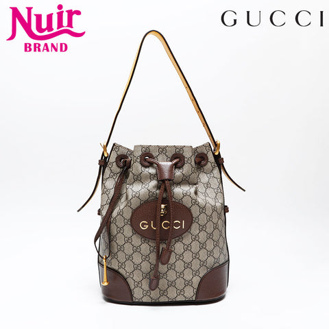 GUCCI GG Supreme Shoulder Bag beige WS20775