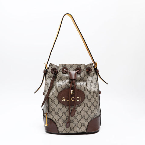 GUCCI GG Supreme Shoulder Bag beige WS20775