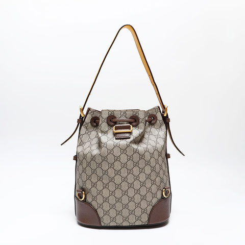 GUCCI GG Supreme Shoulder Bag beige WS20775