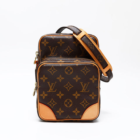 LOUIS VUITTON 2009 Monogram Amazon Shoulder Bag Brown WS20777
