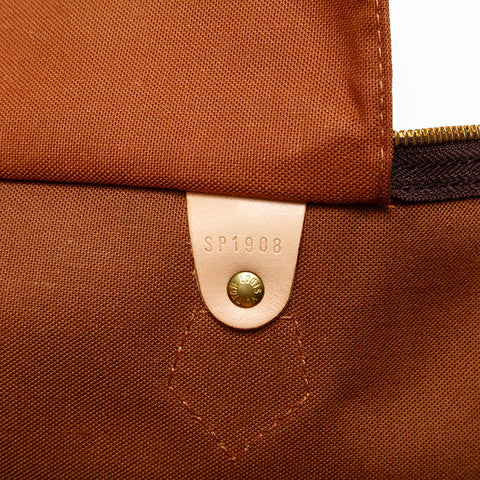 LOUIS VUITTON 1998 Monogram Speedy 40 Handbag Brown WS20778