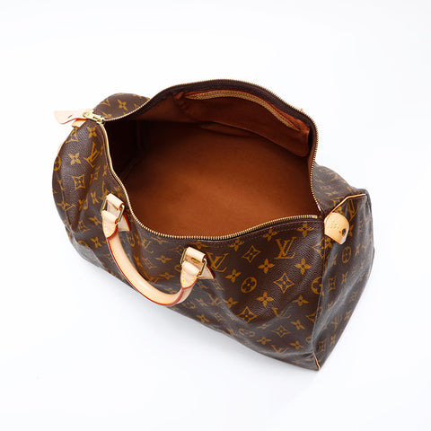 LOUIS VUITTON 1998 Monogram Speedy 40 Handbag Brown WS20778